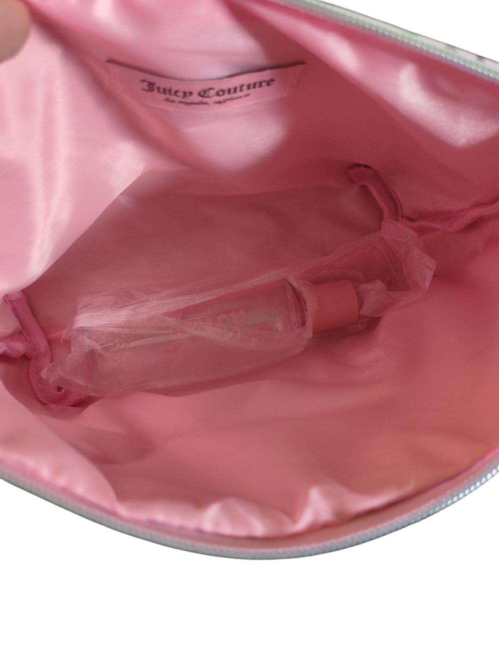Juicy Couture Pink Cherry Print Cosmetic Bag - Picture 6 of 9